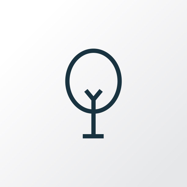 树图标线符号优质隔离图片下载