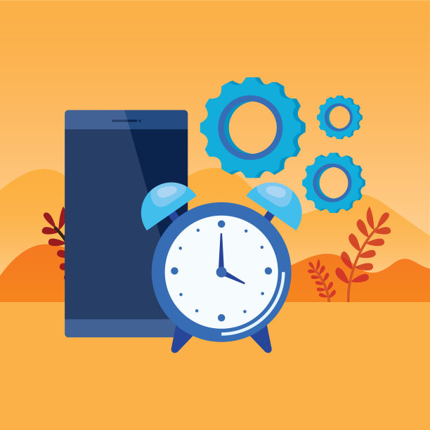 带智能手机的闹钟图片下载