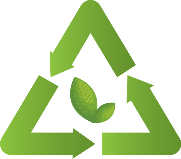循环再造标志环保标签图片下载