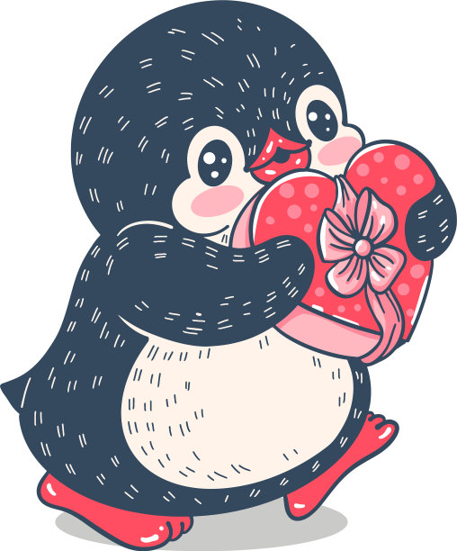 有趣的卡通企鹅图片下载