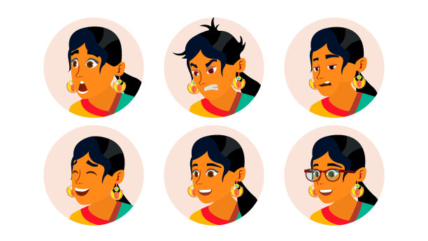 印度女商人阿凡达女人的脸图片下载