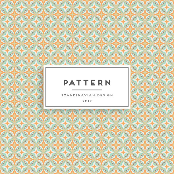 斯堪的纳维亚无缝图案面料印花设计图片下载