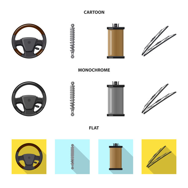 自动和零件图标集图片下载