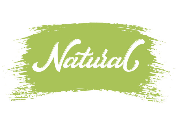 手绘字母自然在油漆刷上图片下载