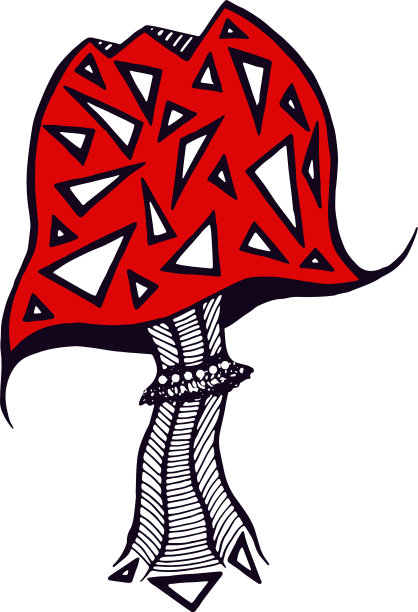 蘑菇图标设计贴纸和纹身艺术图片下载