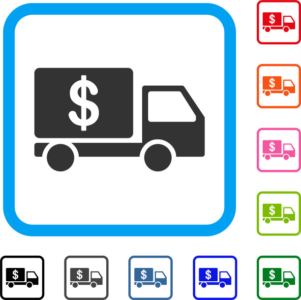 现金交付车框的图标图片下载