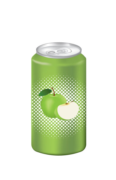 青苹果汁罐图片下载