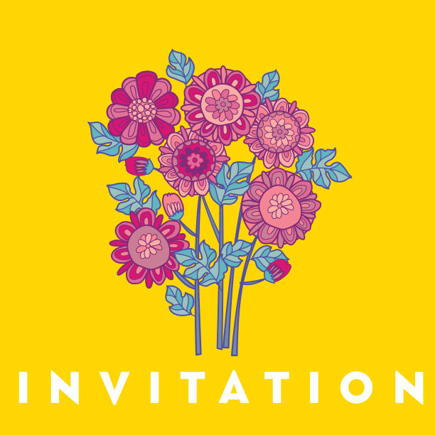 金花卡模板设计图片下载