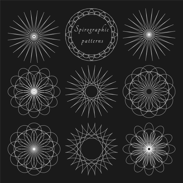 设置圆形轮廓元素的设计图片下载