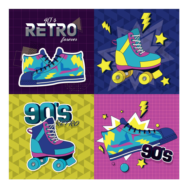 一套复古流行卡图片下载