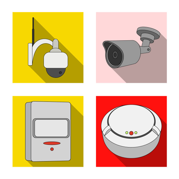 闭路电视和摄像机符号设计图片下载