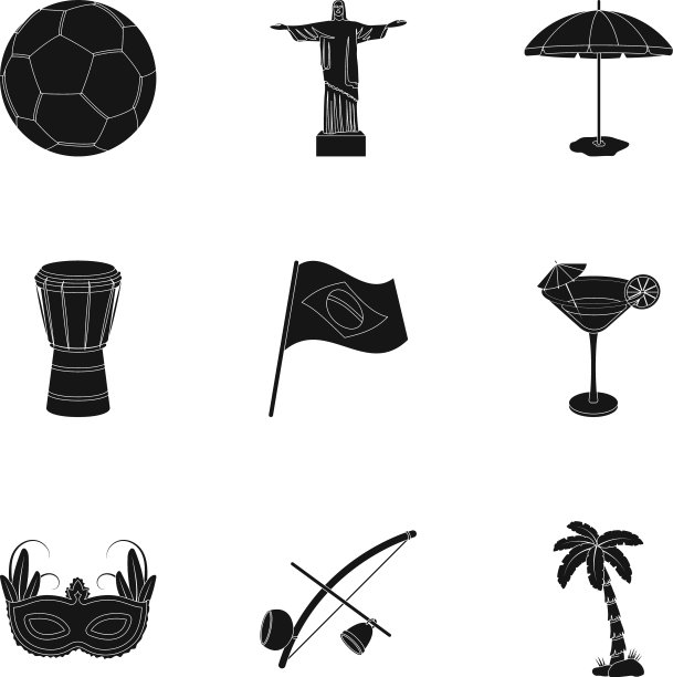 一套图标的主题巴西巴西图片下载