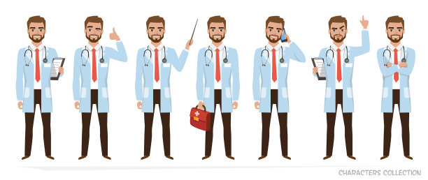 医生角色的姿势图片下载