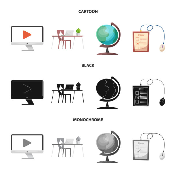 教育和学习符号的设计图片下载