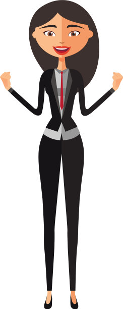 震惊快乐的亚洲年轻女商人惊讶图片下载