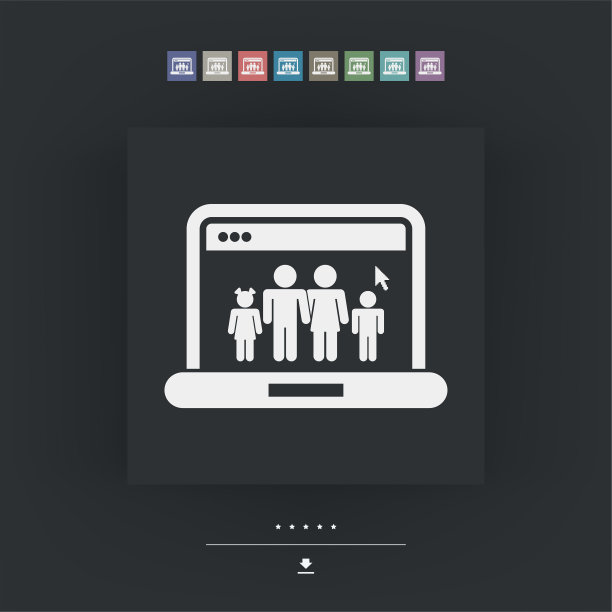 家庭网络图标图片下载