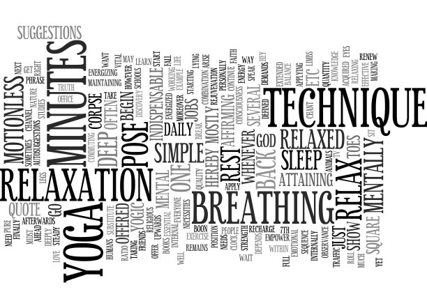 继续和放松瑜伽的方式文本背景图片下载