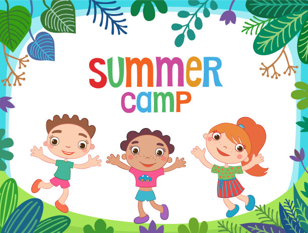 小册子背景与卡通儿童图片下载