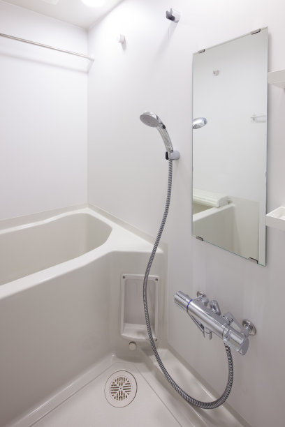 浴室有淋浴和浴缸图片下载