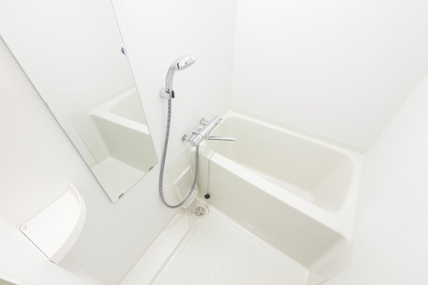 浴室有淋浴和浴缸图片下载