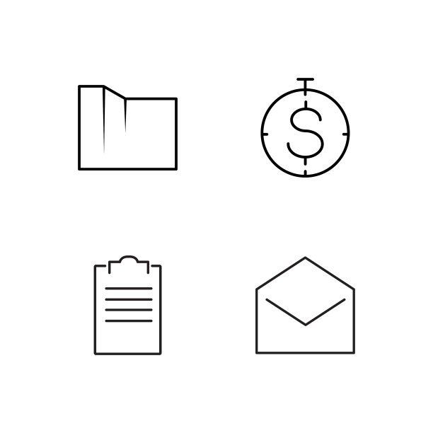 业务简单概述图标集图片下载