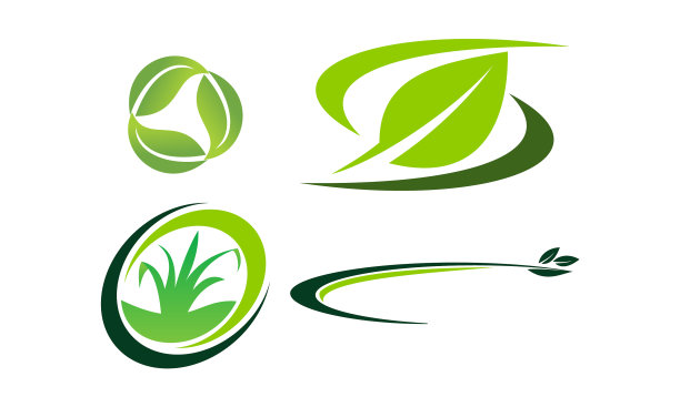 绿色项目模板集图片下载