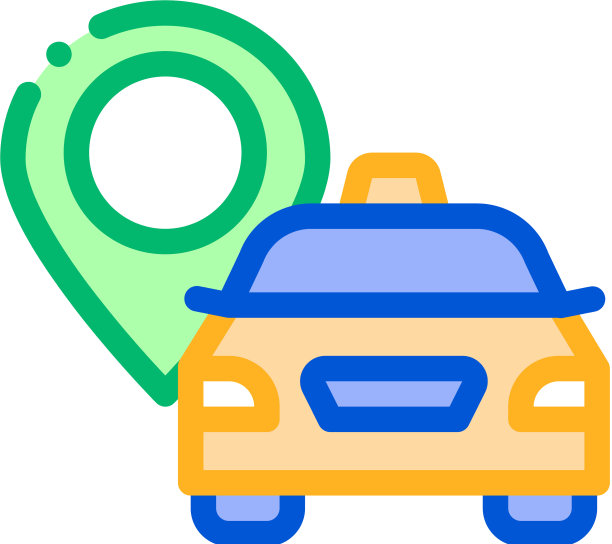 出租车目的地图标图片下载