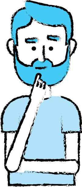 英俊的男人与发型设计图片下载