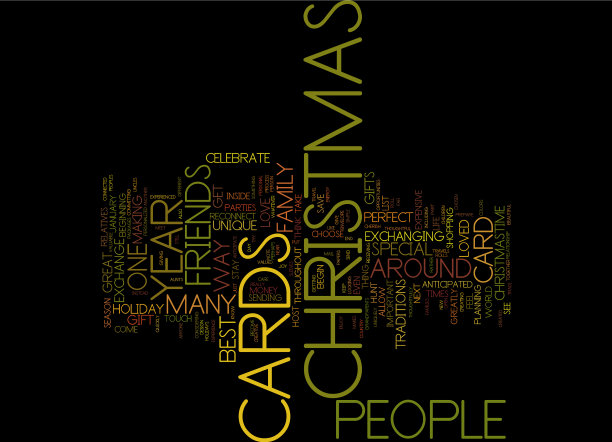 送一送一的圣诞贺卡文字背景图片下载