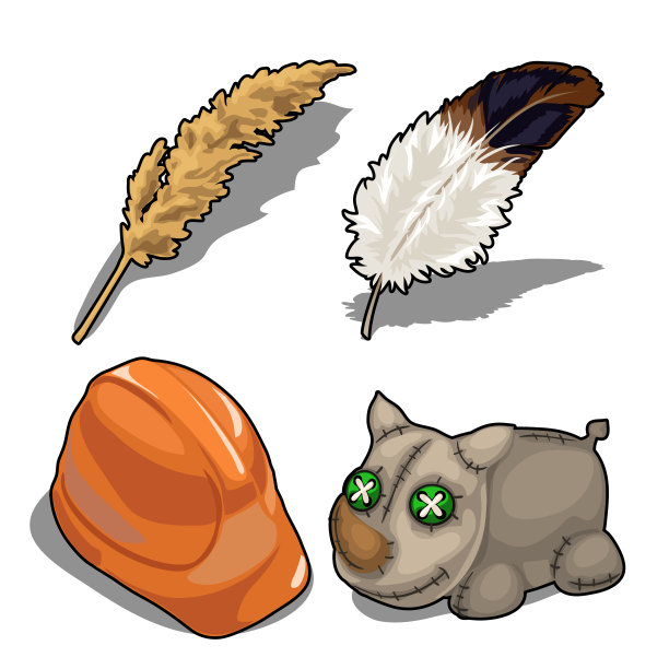 设置隔离的犀牛头盔羽毛图片下载