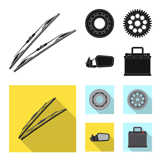 隔离对象的汽车和部分图标集的汽车图片下载