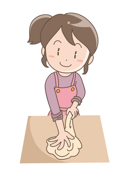 女人做面包-压力烘焙图片下载