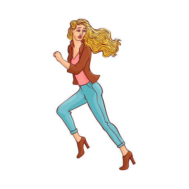 描绘一个逃跑的人的性格图片下载