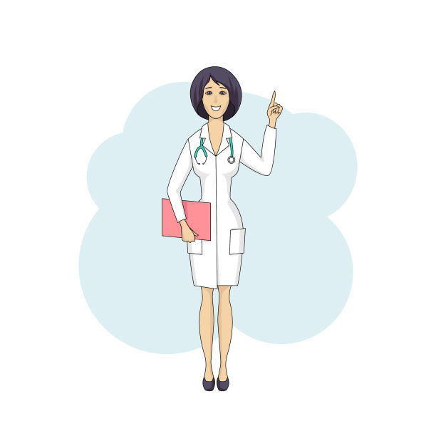 亚洲女医生在白大褂说话图片下载