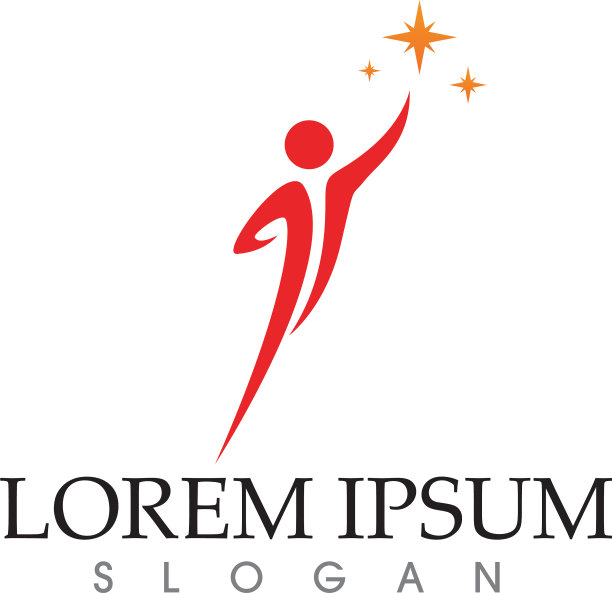 人关爱成功健康生活标志模板图片下载