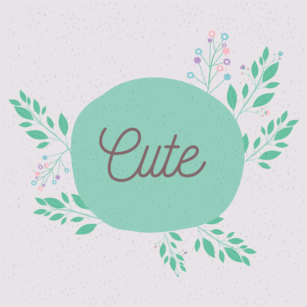 色彩鲜艳的背景文字与装饰图片下载