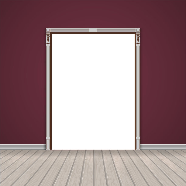 穿过敞开的门空出房间图片下载