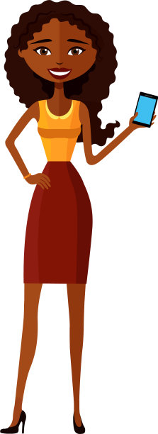 有手机的非裔美国妇女图片下载