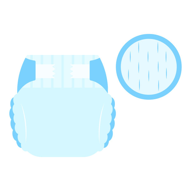 超干的蓝色吸湿尿布内裤图片下载