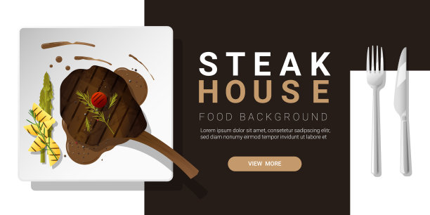 烤牛肉、战斧牛排和香料背景图片下载