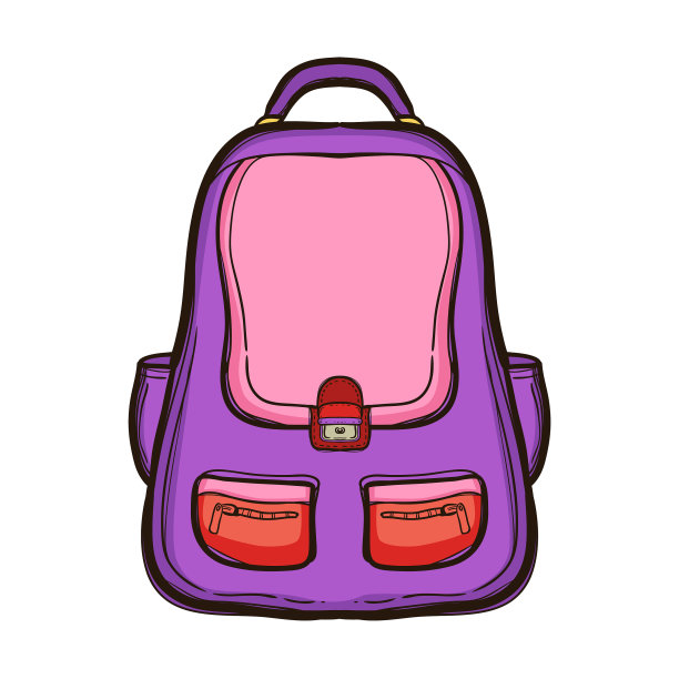书包里装着学习用品图片下载