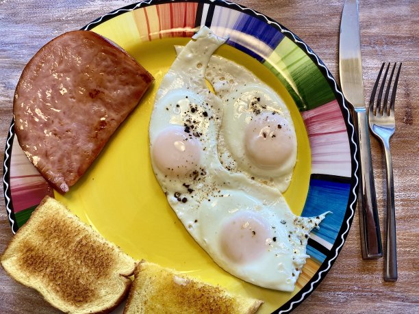 鸡蛋和火腿图片下载