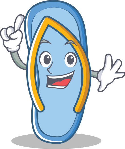 手指拖鞋人物卡通图片下载