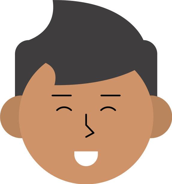 快乐的人卡通图标形象图片下载