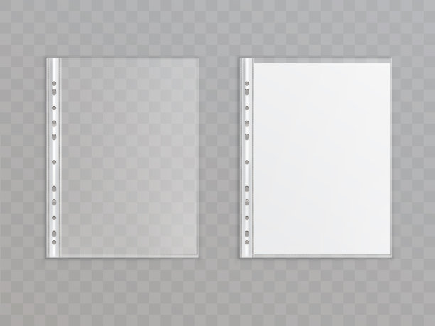 3d逼真的穿孔口袋塑料钱包图片下载