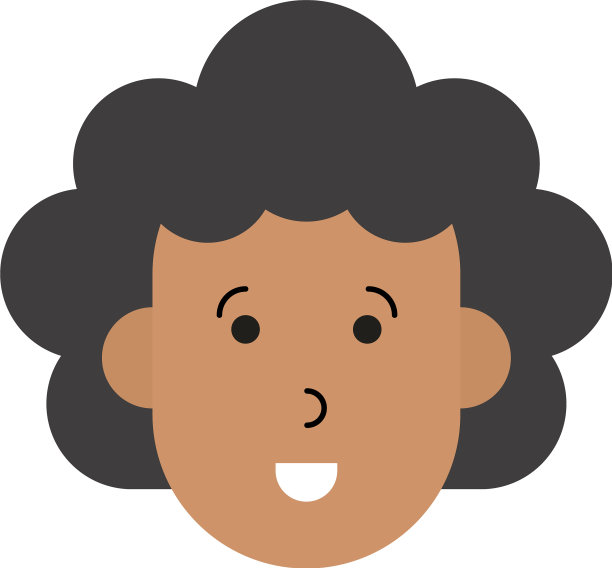 快乐女人卡通图标形象图片下载