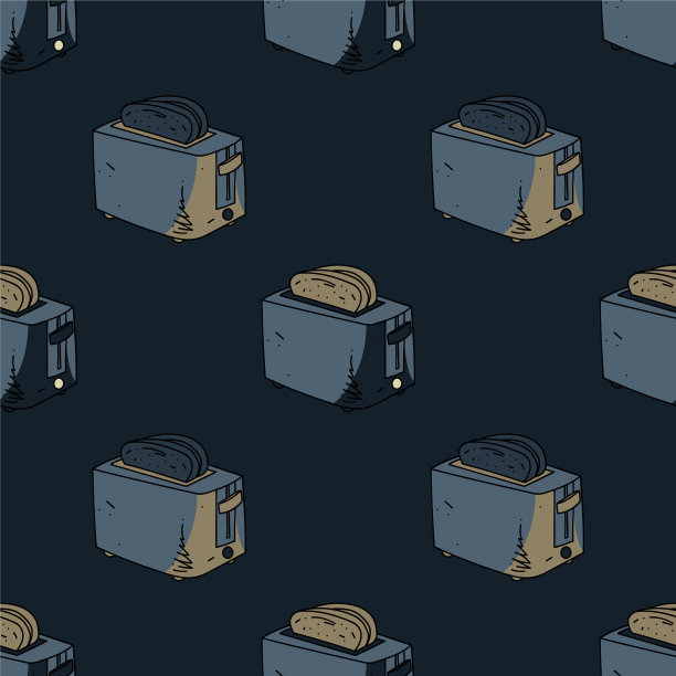 厨房烤面包机无缝模式图片下载