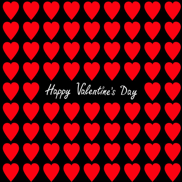 情人节贺卡红心集快乐图片下载