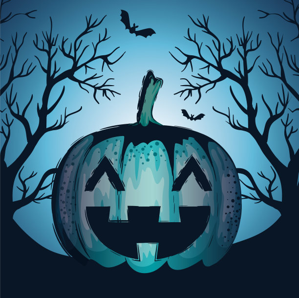 万圣节快乐的南瓜卡图片下载