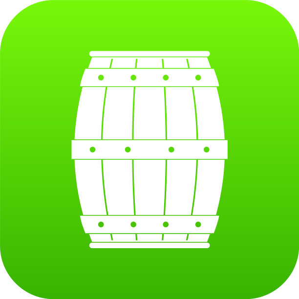 木桶图标数字绿色图片下载
